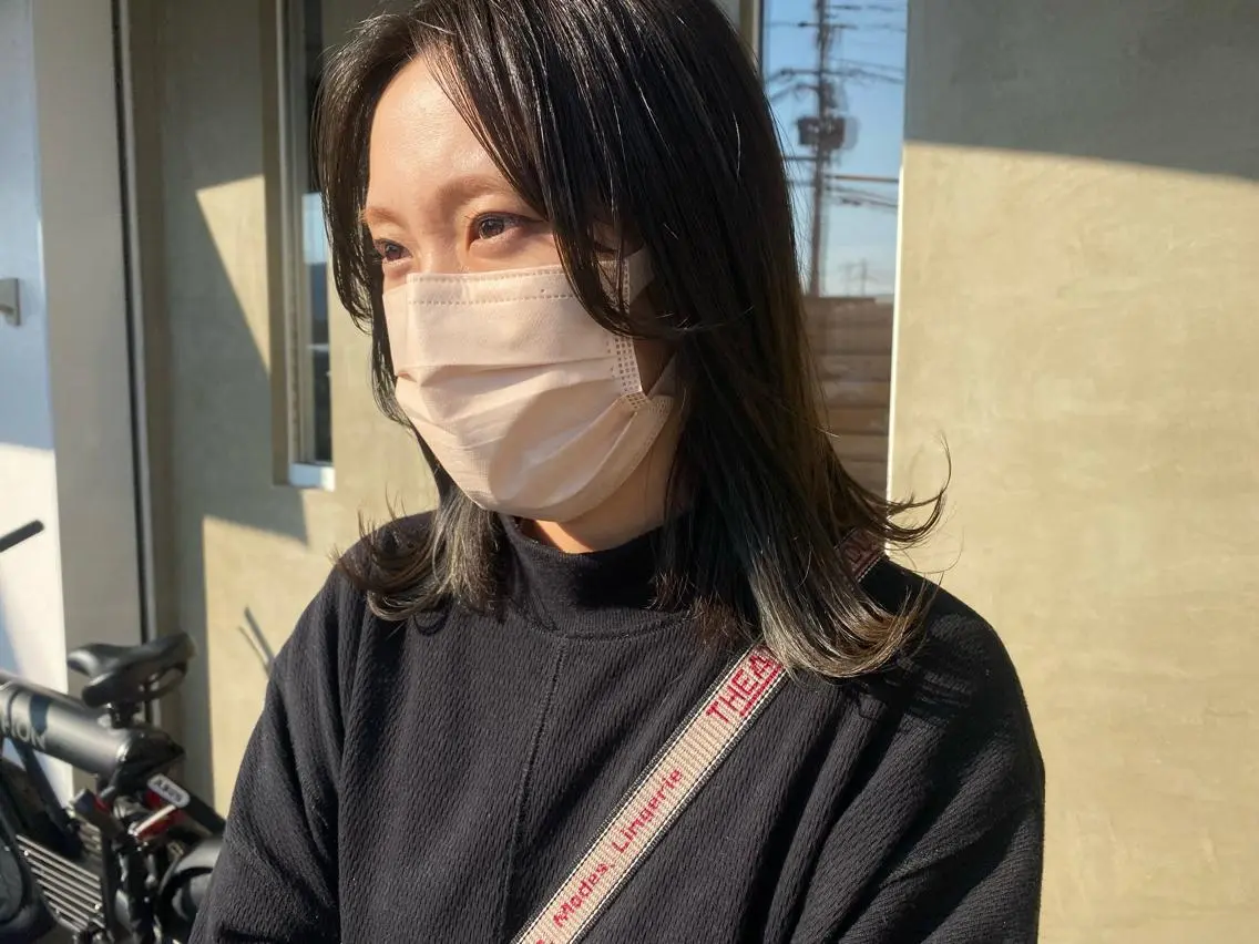 ミディアム カラー インナーカラー ヘアカラー 柔らかカラー🥛 mayucoのヘアスタイル