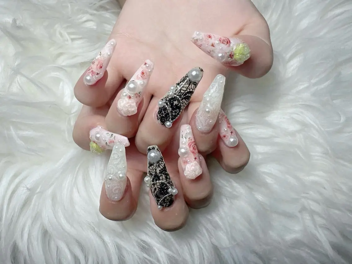 ネイル 韓国ネイル 水色 マグネットネイル ニュアンスネイル オフィスネイル ハンドネイル Hana Rose Nailのネイルデザイン
