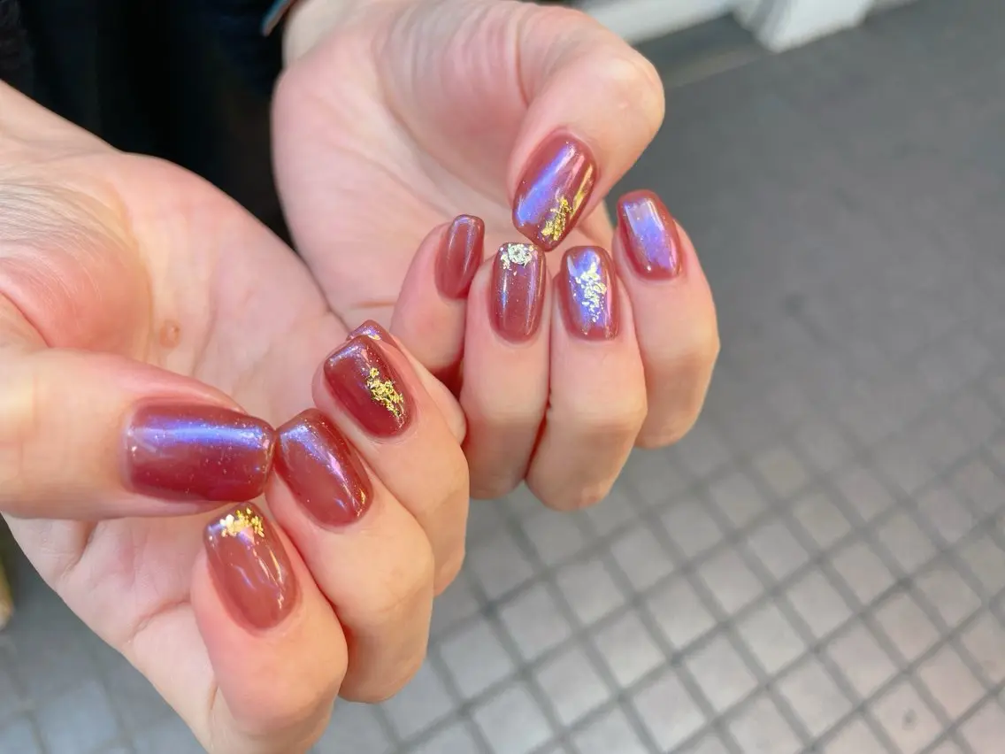 ネイル ジェルネイル ニュアンスネイル パラジェル 冬ネイル ハンドネイル nailroom OHANA🌴のネイルデザイン