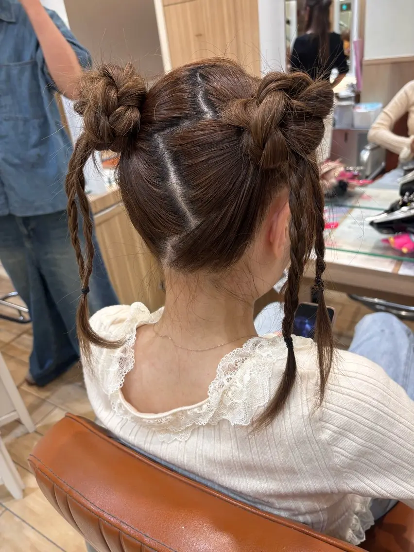 セミロング 平久保 唯那のヘアスタイル