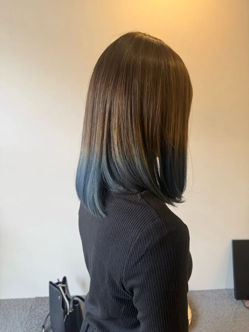 セミロング ヘアカラー トリートメント 💛🤍U too e’s /店長🧸のヘアスタイル