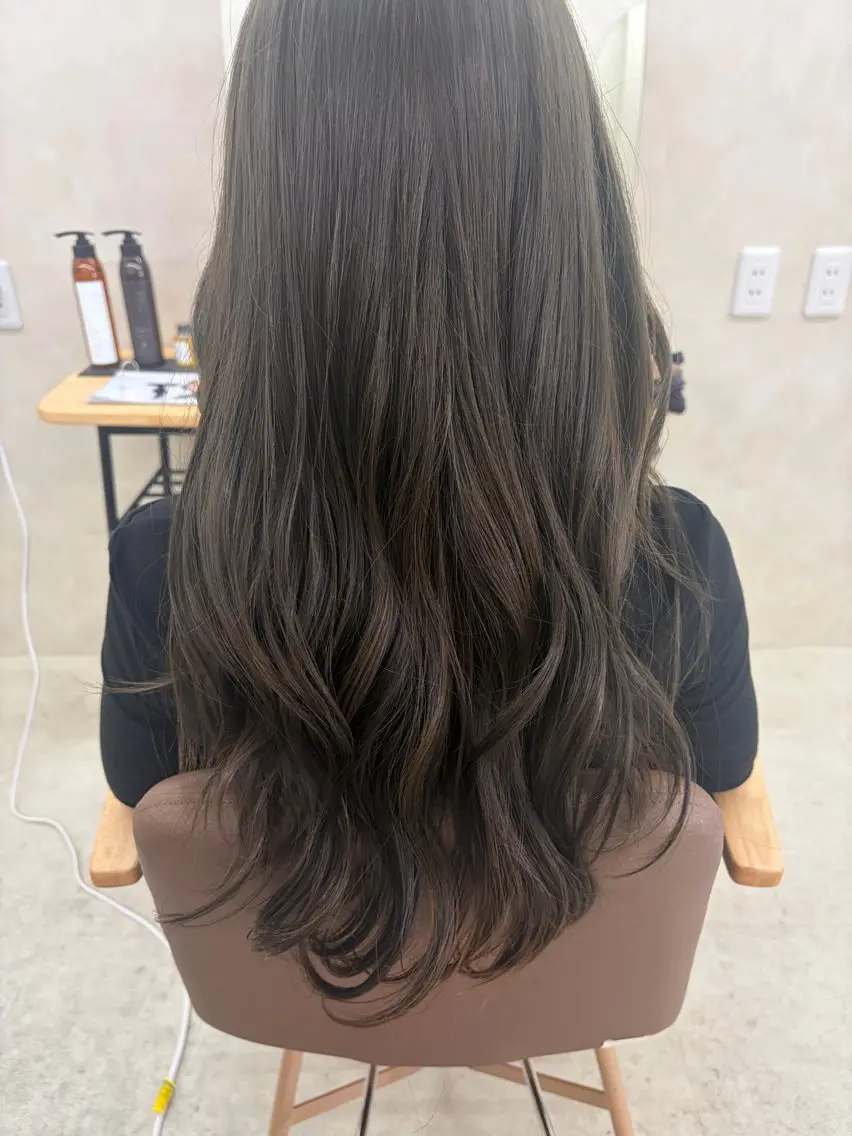 ロング カラー ヘアカラー 《艶髪カラースパ》 💕Natsukiのヘアスタイル