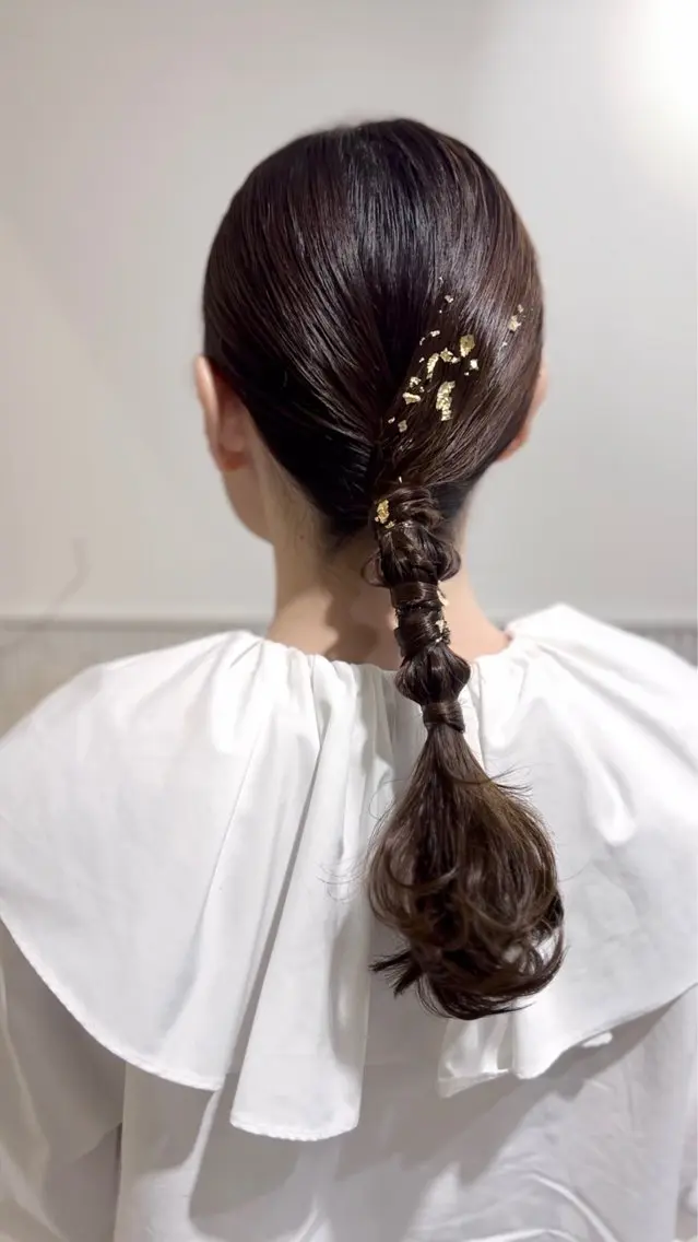 ロング ヘアアレンジ 結婚式・ブライダル ヘアセット LOVEST Rihoのヘアスタイル