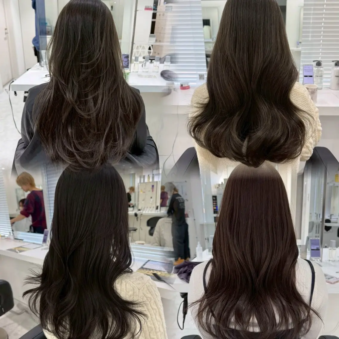ミディアム カラー ヘアアレンジ カット ヘアカラー トリートメント 🌈くれは🎨デザイ ン🌟ダメージレスのヘアスタイル