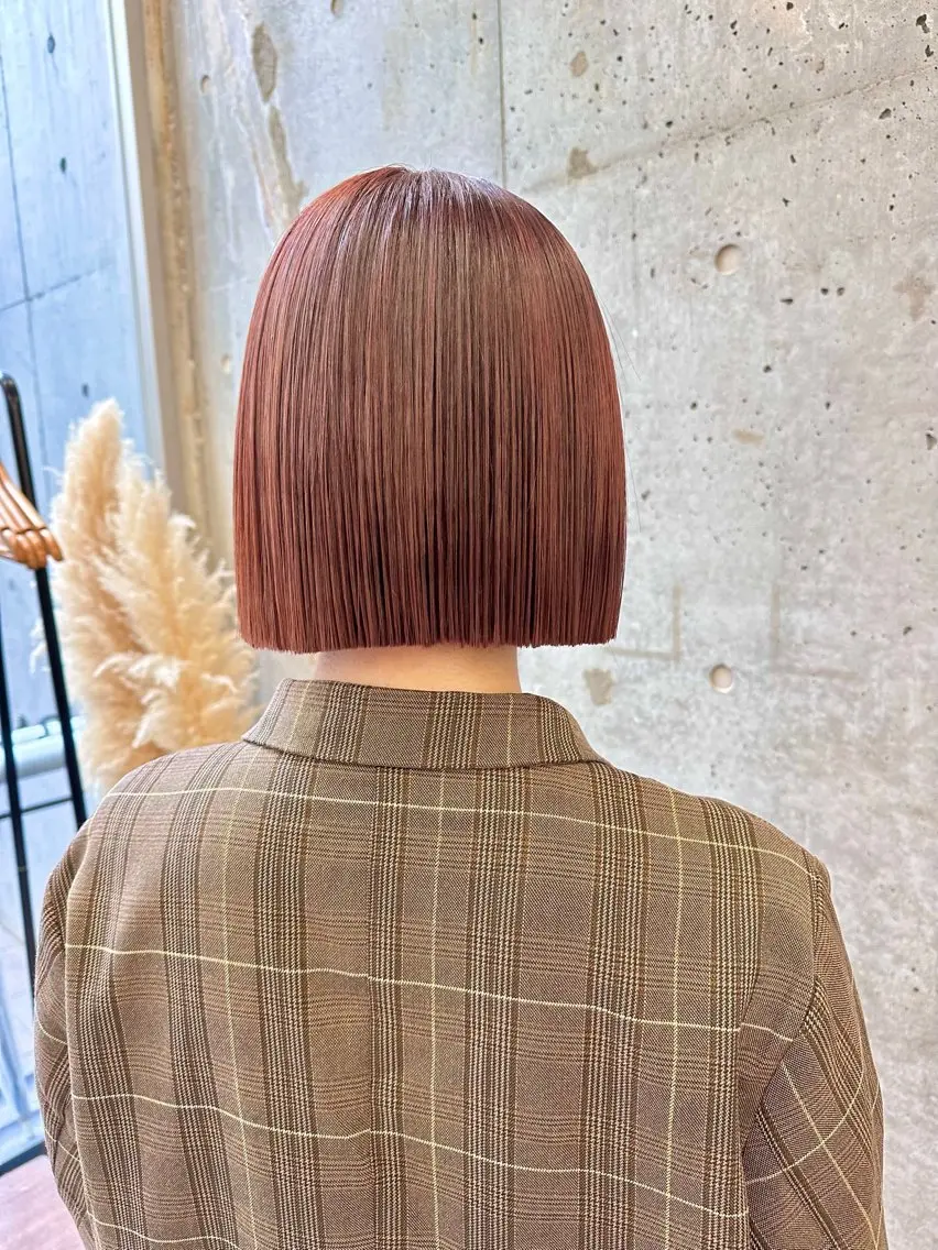 セミロング カット 縮毛矯正 トリートメント 🌸暖色カラー/ボブ 一色愛海🌸のヘアスタイル