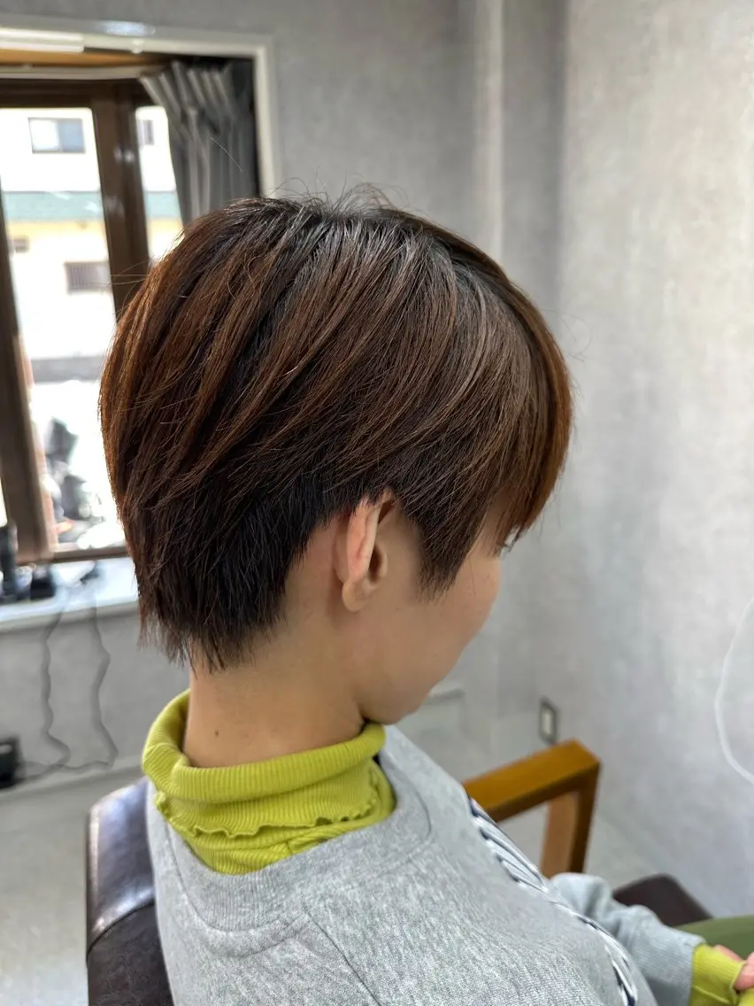 ショート カラー カット Lien 深井店のヘアスタイル