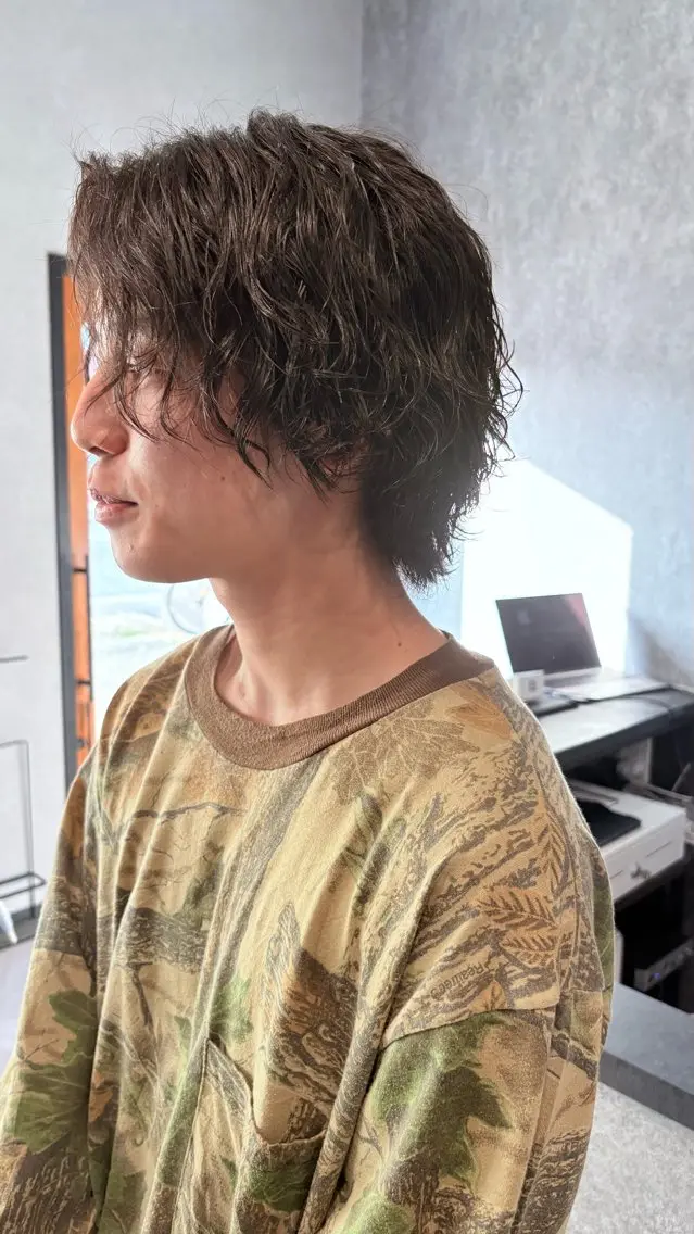 パーマ メンズ パーマスタイル特化◎ 永戸圭汰のヘアスタイル