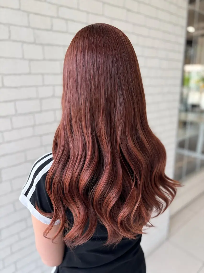 ロング ヘアカラー 加藤 心愛のヘアスタイル