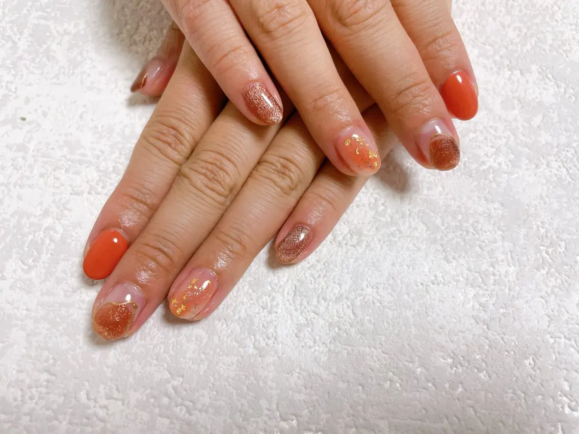 ネイル オーロラネイル フットネイル フレンチネイル ジェルネイル 韓国ネイル ハンドネイル mogunail &blowのネイルデザイン