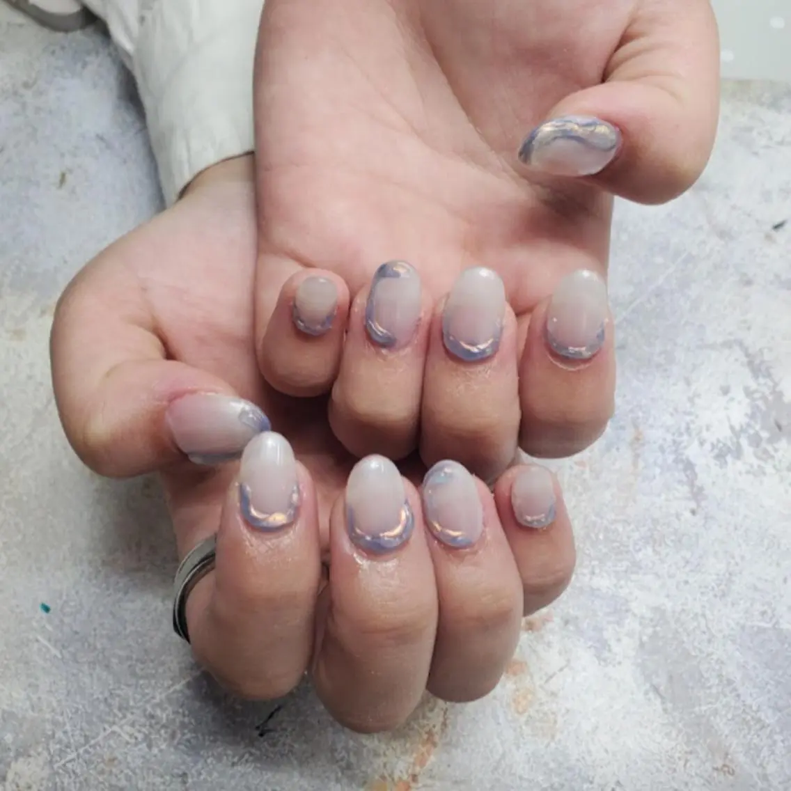 ネイル アートネイル ジェルネイル ミラーネイル ニュアンスネイル スカルプネイル nailstudio eviz新宿店のネイルデザイン