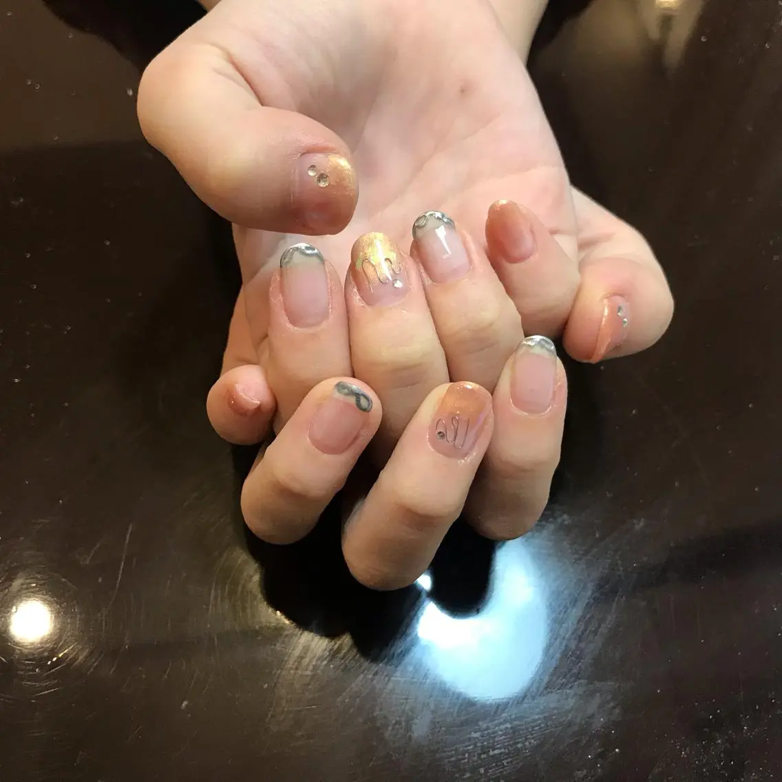 ネイル ニュアンスネイル Nagashima    Kのネイルデザイン