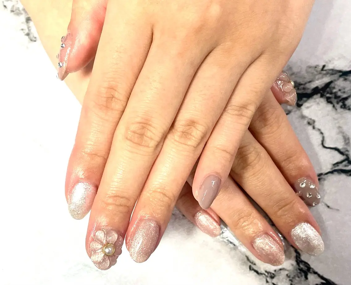 ネイル フラワーネイル ぷっくりネイル koto nailsのネイルデザイン