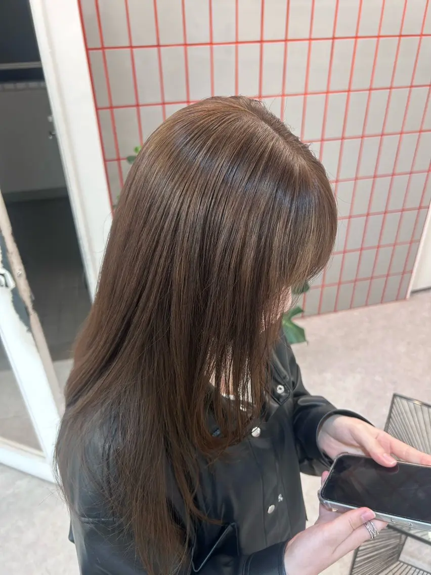 カラー ベージュカラー ブリーチ ブラウンカラー 透明感カラー ダブルカラー ヘアカラー トリートメント 💍モテる艶髪 透明感カラー💖のヘアスタイル