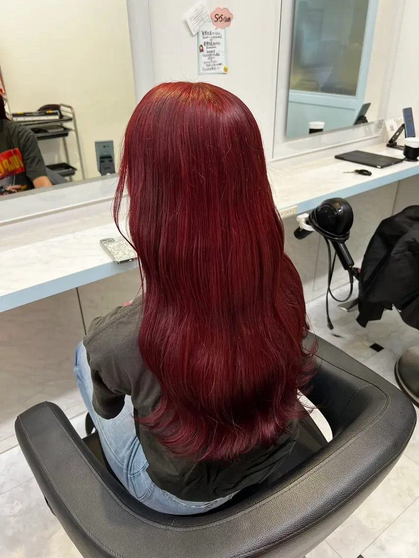 カラー ヘアカラー トリートメント ヘッドスパ ヘアセット 🇰🇷韓流暖色ヘア 🍒saaya🍒のヘアスタイル