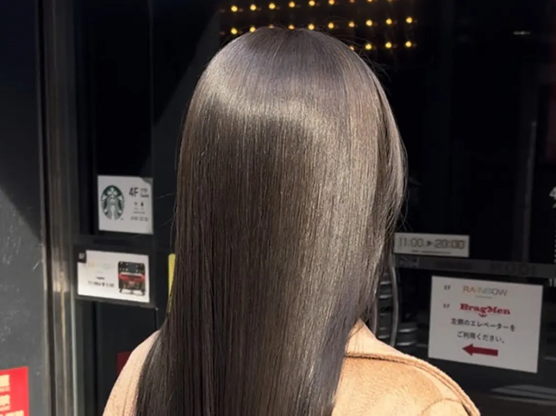 ロング カラー 髪質改善 カット ヘアカラー トリートメント Aiso Rikuのヘアスタイル