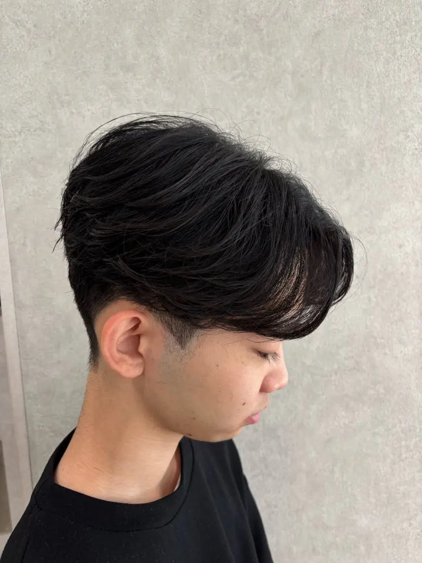 ミディアム パーマ メンズ カット 縮毛矯正 💠メンズ縮毛矯正 /パーマ💠林慶太のヘアスタイル