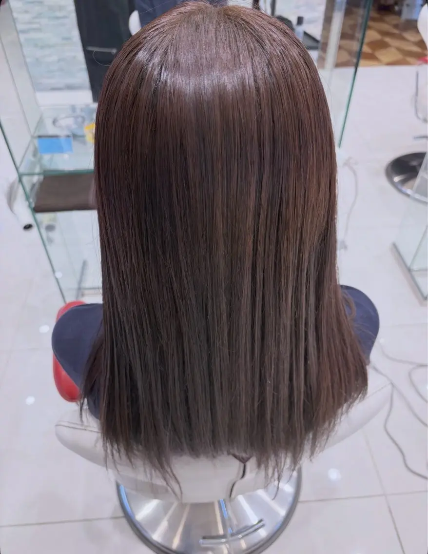 カラー ヘアカラー トリートメント 山形/ ブリーチ無し ダブルカラーのヘアスタイル