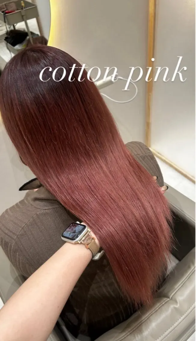 ロング カラー カット ヘアカラー トリートメント 🫧赤み消し*艶髪 nanami🫧のヘアスタイル