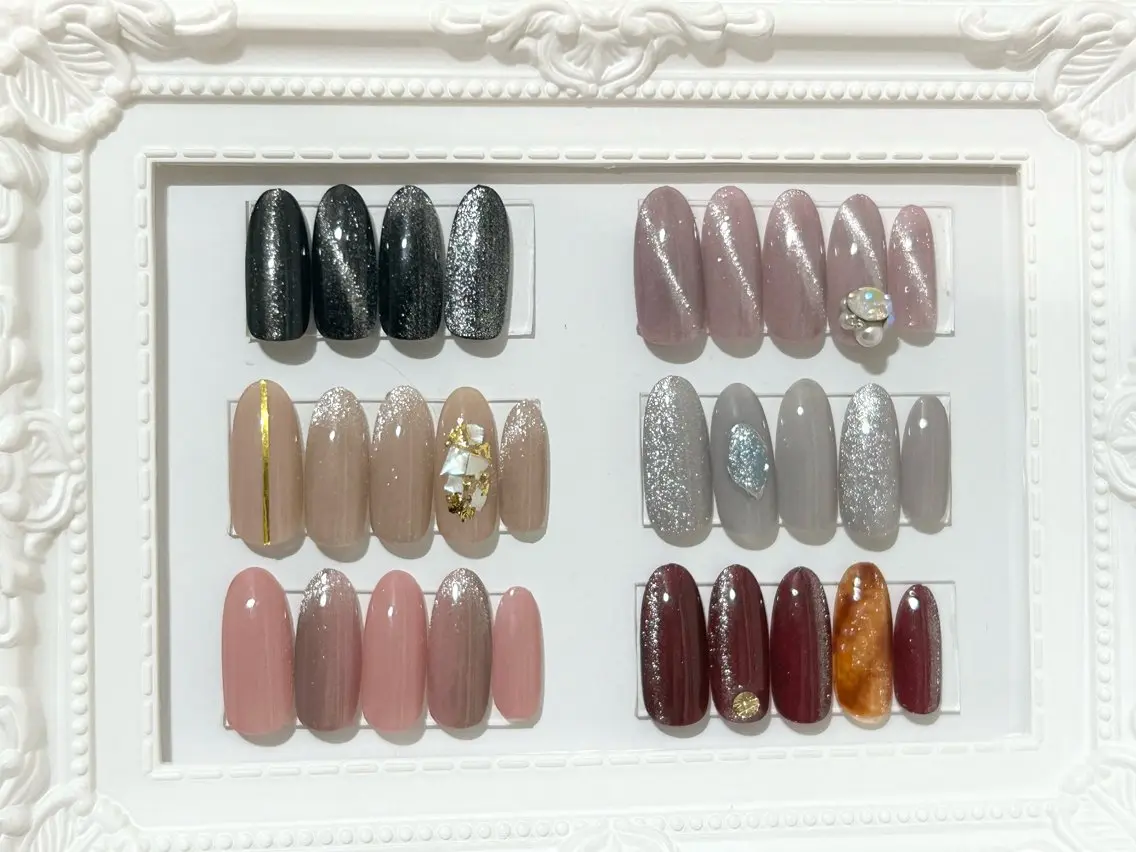 ネイル マグネットネイル シンプルネイル _amica nail_のネイルデザイン