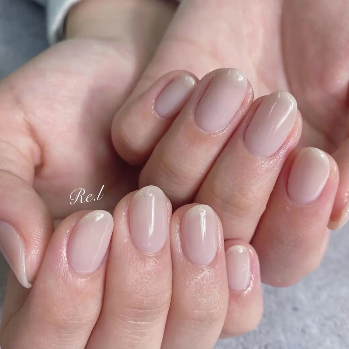 ネイル ワンカラーネイル モチの良さ◉ フィルインネイル♡のネイルデザイン