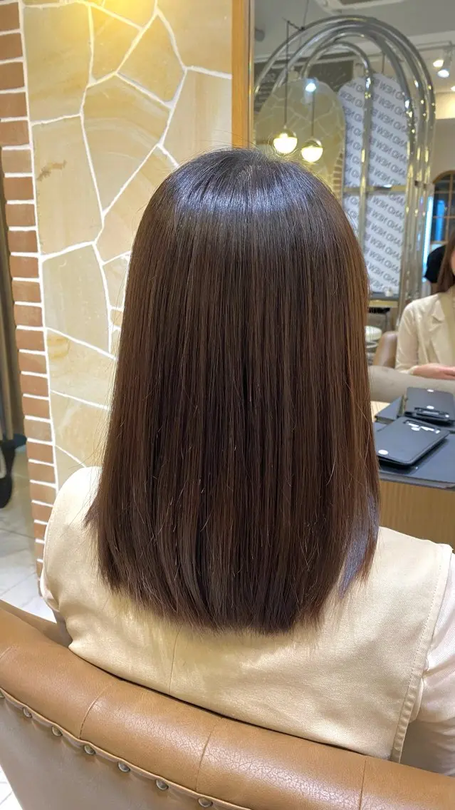 ミディアム パーマ 坂井 茅聖のヘアスタイル