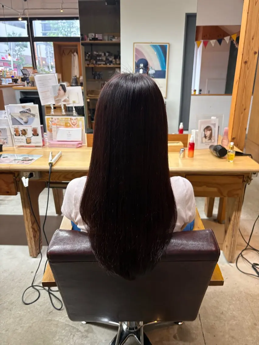 ロング カラー 中村 叶愛のヘアスタイル