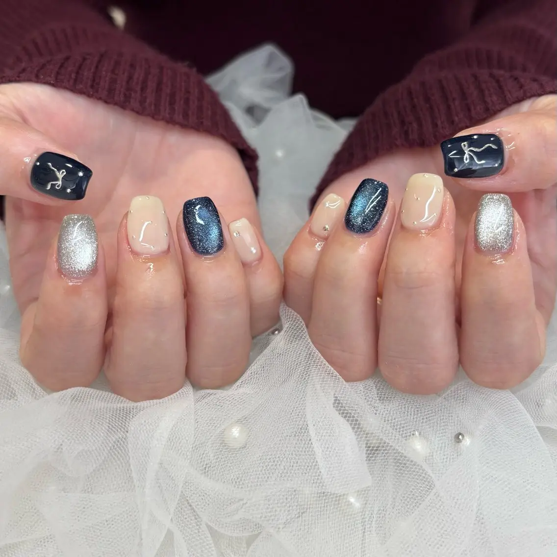 ネイル ハンドネイル 荒巻 めいのネイルデザイン