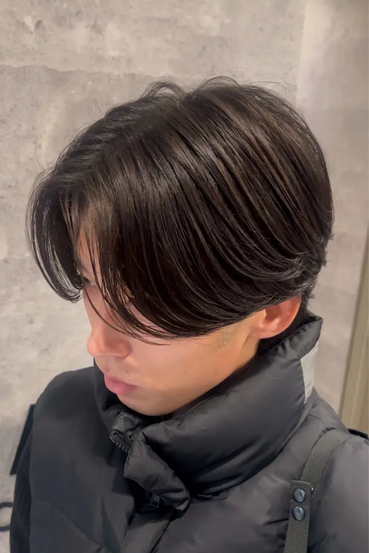 メンズ センターパート 甲斐 大誠のヘアスタイル