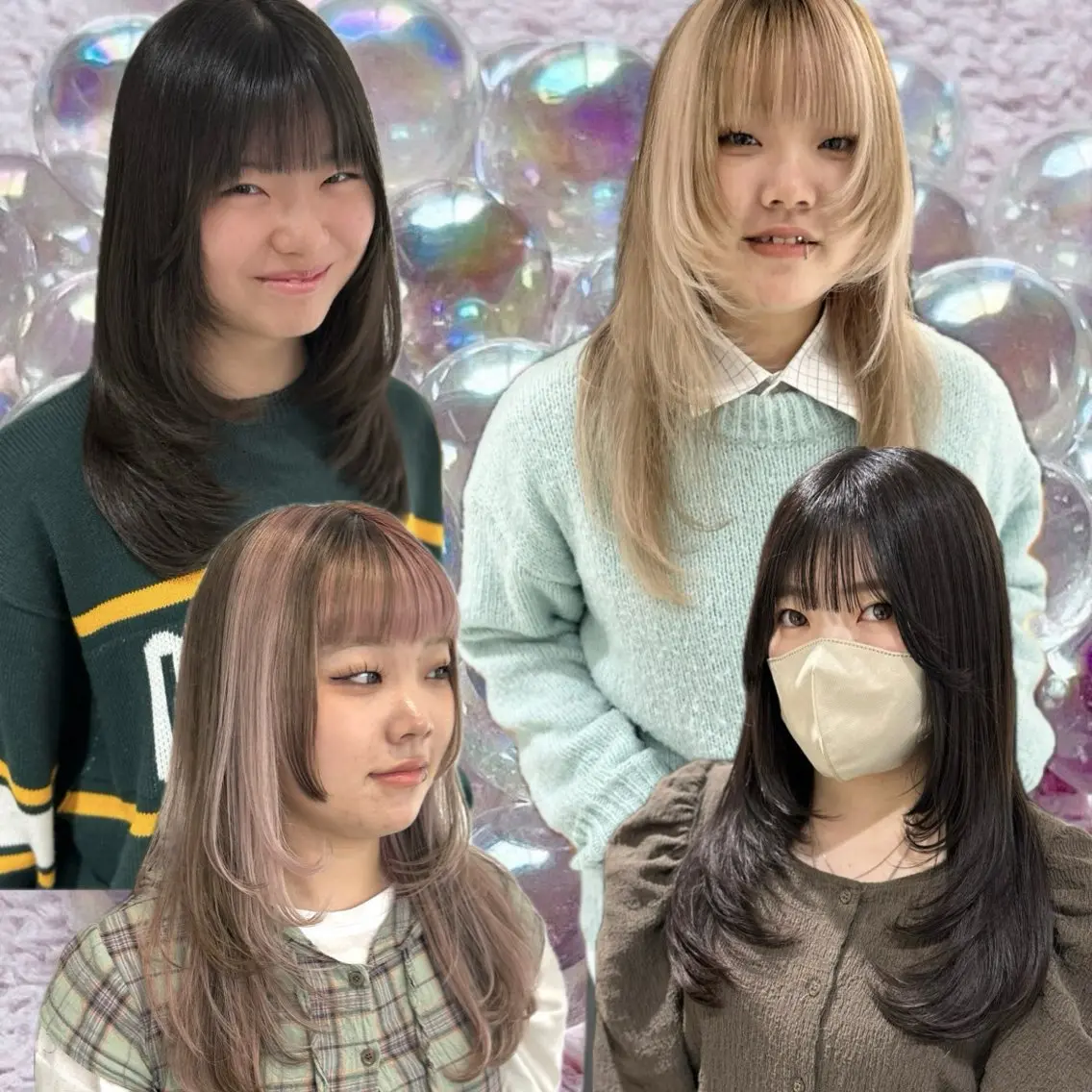 ロング ヘアアレンジ 顔周りカット 韓国風ヘア レイヤーカット 似合わせカット おくれ毛 カット ヘアカラー トリートメント ヘッドスパ ヘアセット YUI🦋耳ツボ/ 似合わせ/レイヤーのヘアスタイル