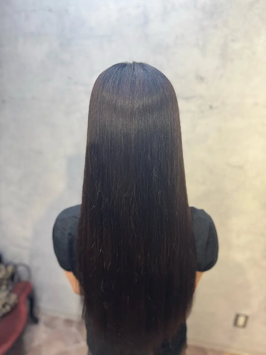 ロング 縮毛矯正 あいり 👶🏻❤︎のヘアスタイル