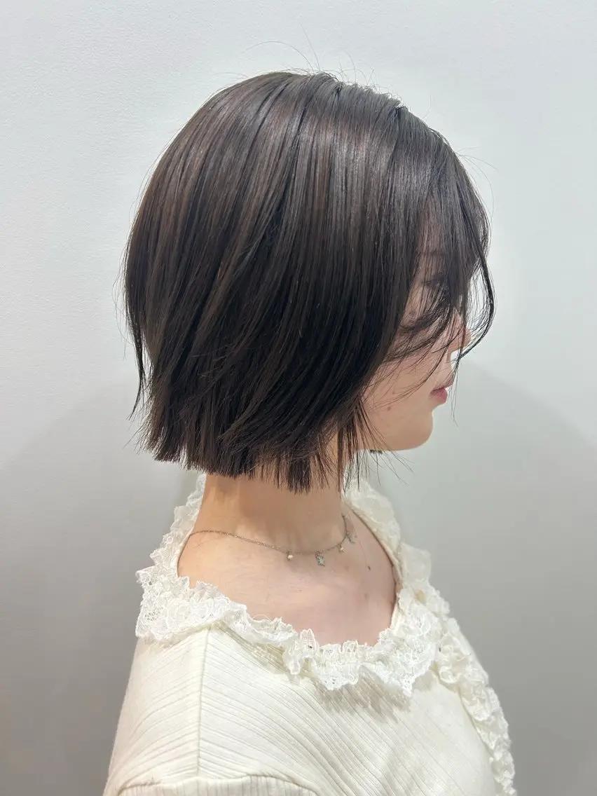 ミディアム カラー ヘアカラー トリートメント 宮之本 峻也のヘアスタイル