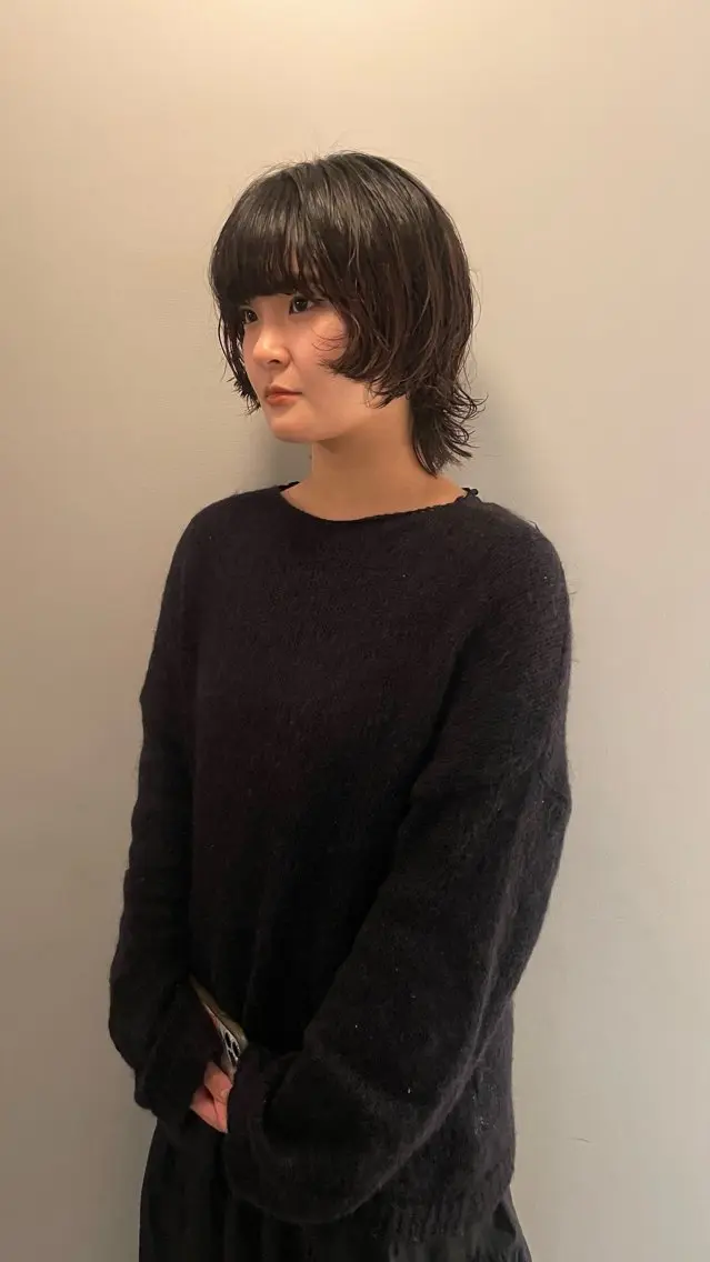 ミディアム パーマ ミディアムパーマ ボブ レイヤーカット 原宿/ケパーマ 🧺ユウマのヘアスタイル