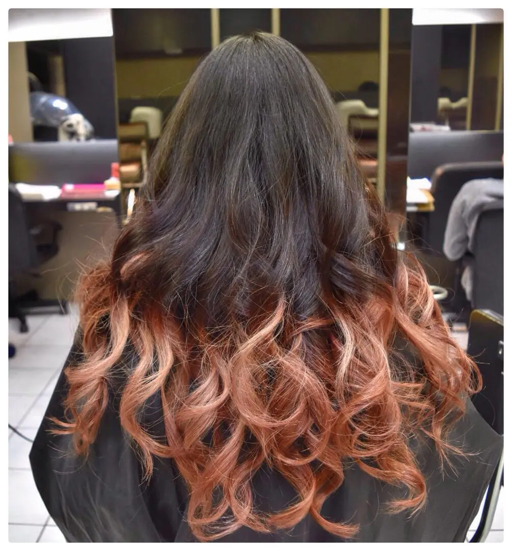 ロング カラー グラデーションカラー ピンクカラー 中川 拓弥のヘアスタイル