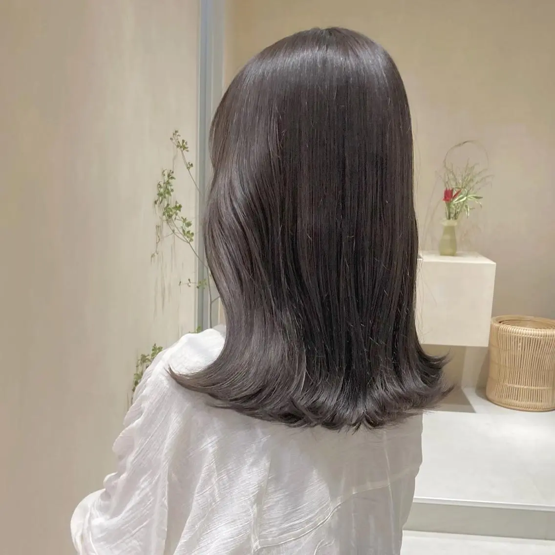 ミディアム カラー 透明感カラー ラベンダーカラー 髪質改善 トリートメント MURANAKA RYOのヘアスタイル