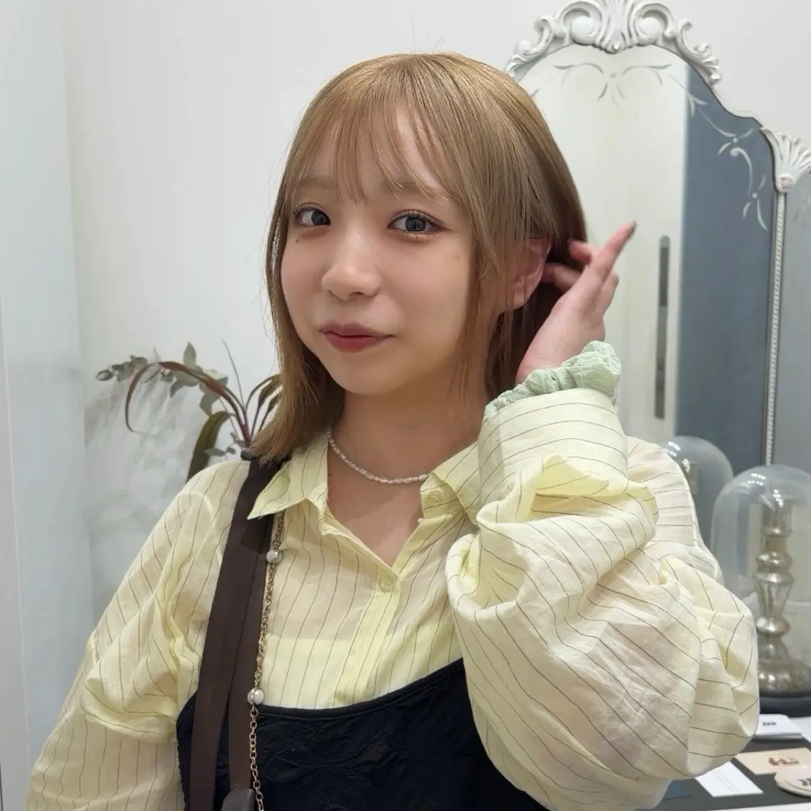 ミディアム ミディアムパーマ ヘアカラー スギヤマチヒロ /ショート/パーマのヘアスタイル
