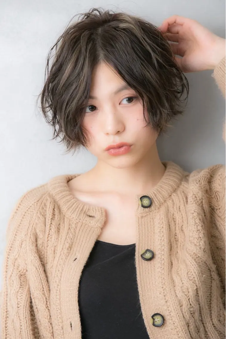 ショート カラー パーマ カット ヘアカラー パーマ トリートメント 平日オススメ✨ コスパ&タイパ✨山下のヘアスタイル