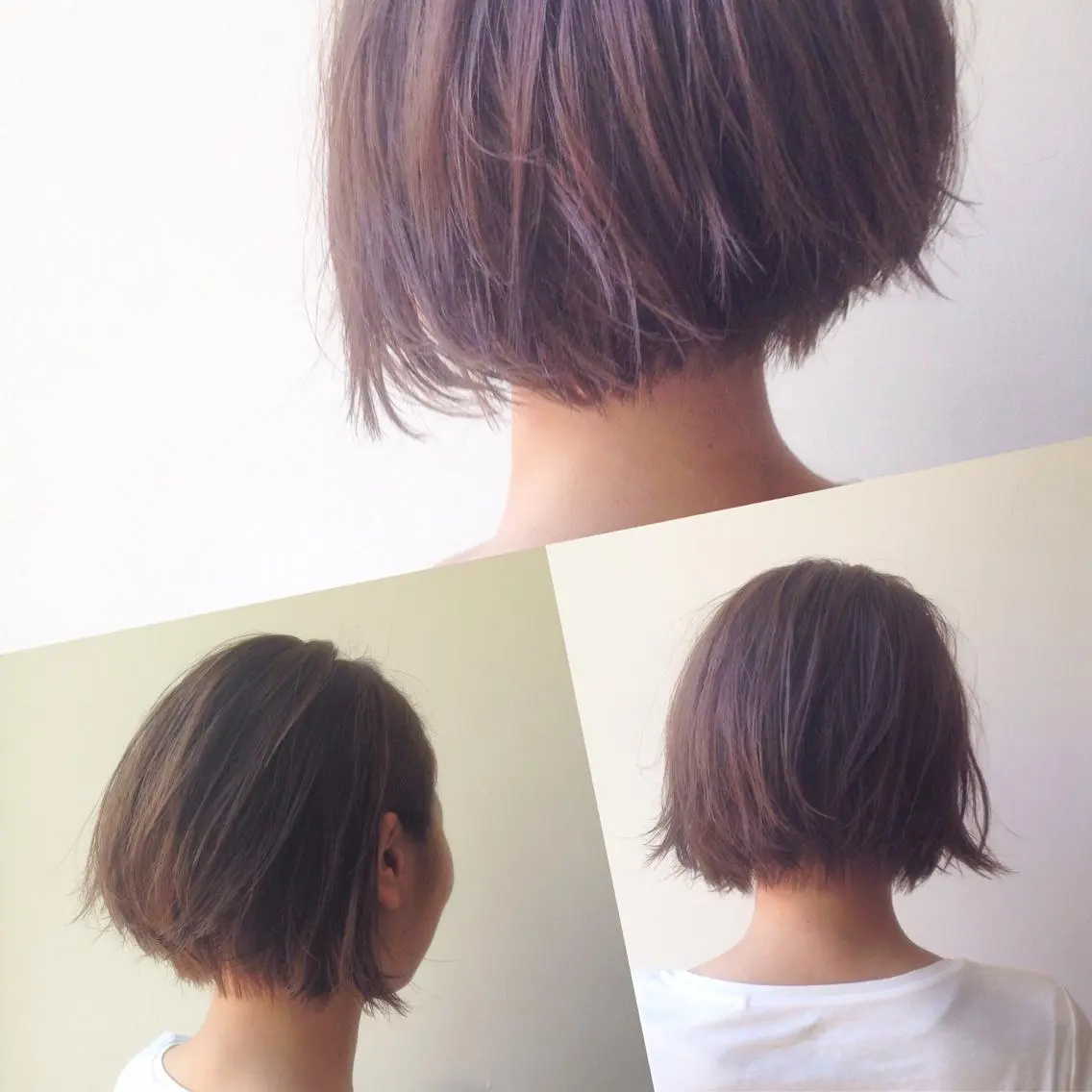 ショート カラー グラデーションカラー ボブ 外ハネヘア 酒井 透のヘアスタイル