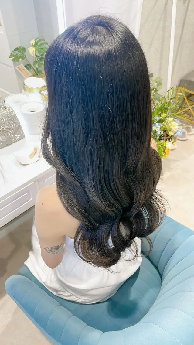 ロング ヘアアレンジ ヨシンモリ 大嶋 日向子のヘアスタイル