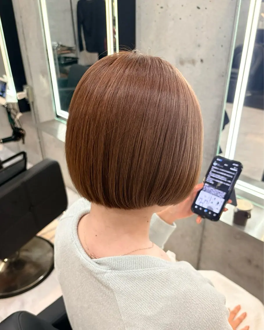 ショート CS川崎/ワンカラー /HANAのヘアスタイル