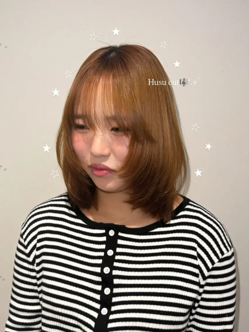 ミディアム くびれヘア 顔周りカット レイヤーカット 小顔カット ウルフカット カット KANO🐈‍⬛🎀 ニュアンス/レイヤーのヘアスタイル