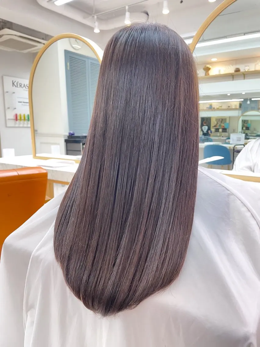 ロング 髪質改善 縮毛矯正 トリートメント 茂木俊哉 /縮毛矯正のヘアスタイル