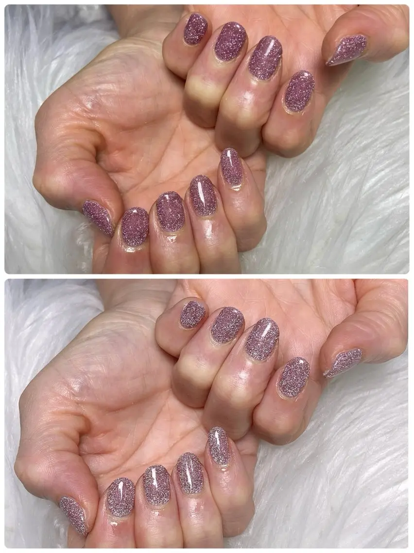 ✨キラ盛れフラッシュネイル✨（オフ込み）フィルイン施術の写真