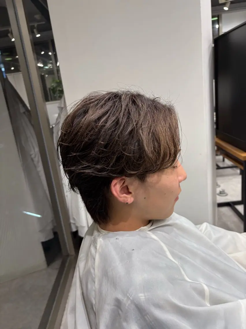 メンズ ヘアカラー ミツイシ ユウワのヘアスタイル