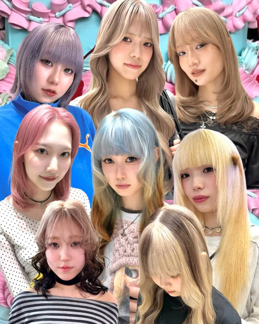 ロング カラー ヘアカラー トリートメント ピンクカラー美容師 新宿美容室🎀のヘアスタイル