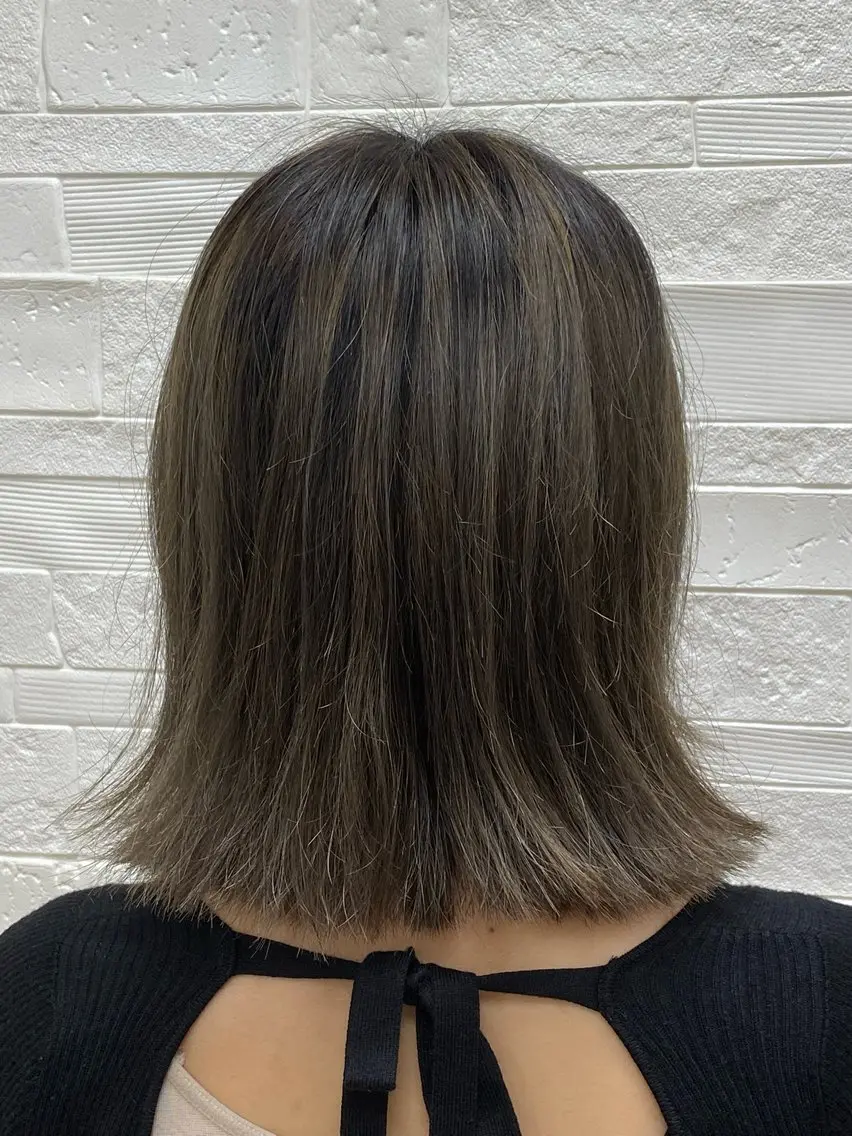 ミディアム 外ハネヘア 🌙𝑳𝑼𝑵𝑨 工藤/メンズカット✂のヘアスタイル