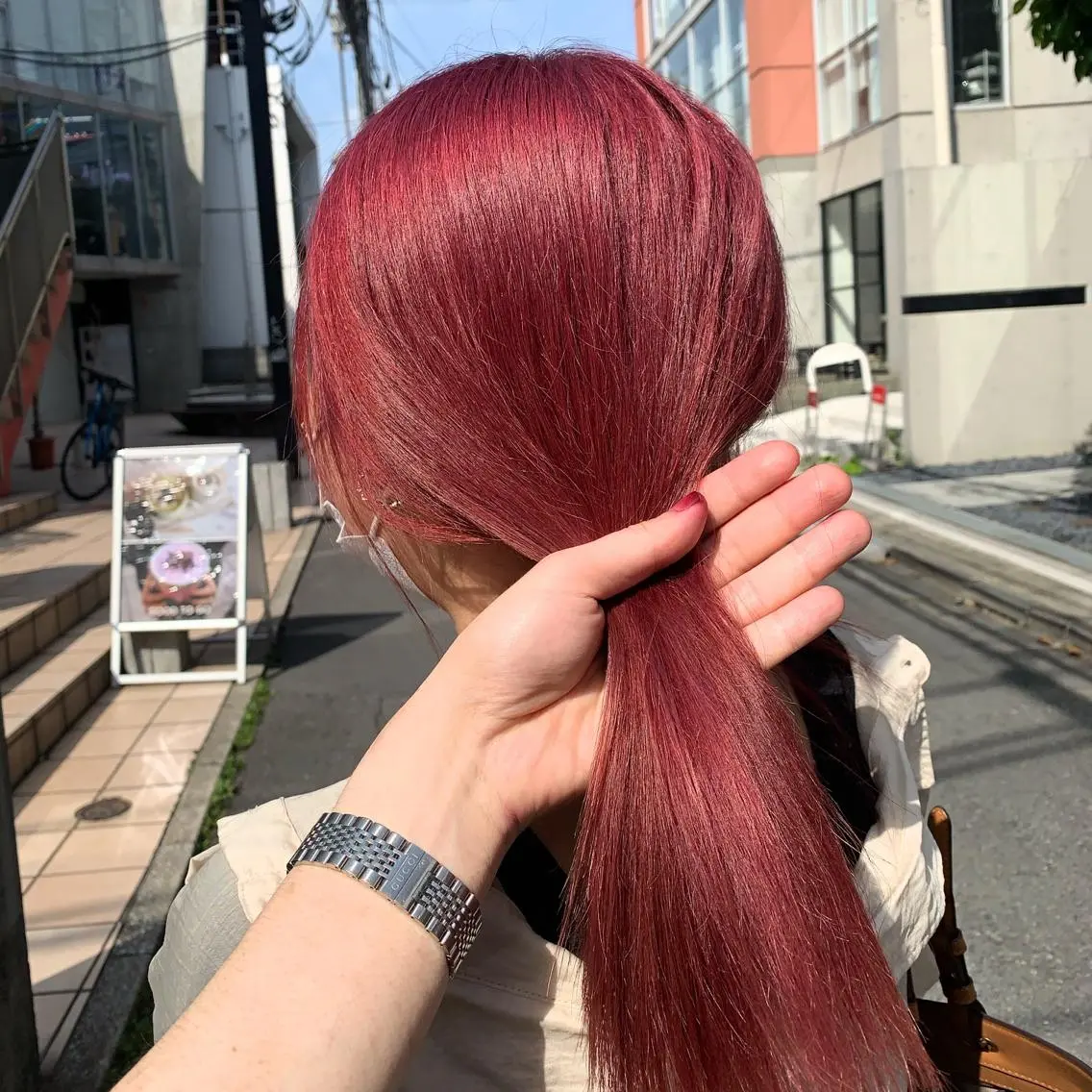 ロング カラー カット ヘアカラー トリートメント 赤みゼロ/透明感 カラー🌿KANTAのヘアスタイル