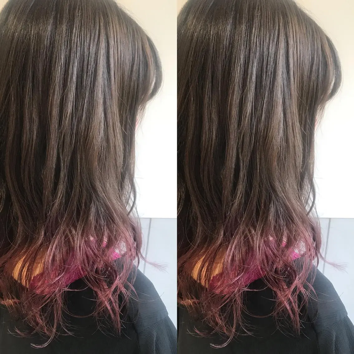 ロング カラー 小栗 麻衣のヘアスタイル