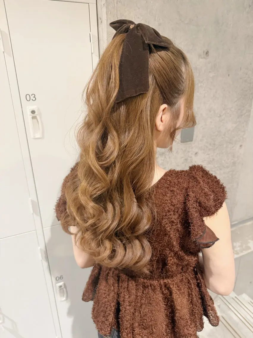 ロング ヘアアレンジ ロング ヘアセット ヘアアレンジ/ カラー/hazukiのその他イメージ