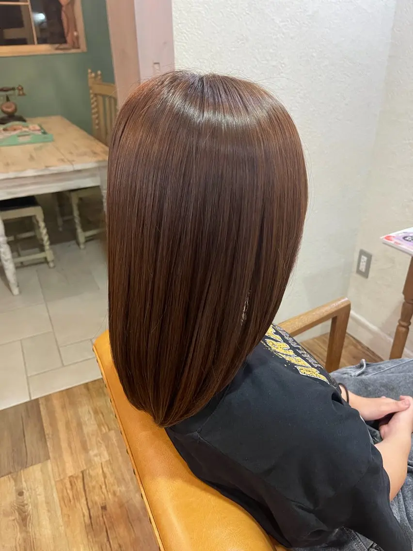 【湿気・広がり対策◎】髪質改善縮毛矯正モデル募集中✨(ミディアム)の写真