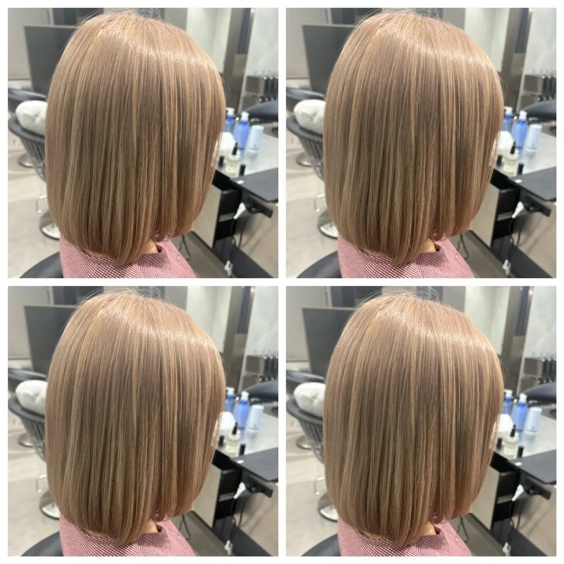 ブリーチ+オンカラー 保湿トリートメント🩵 ハイライト可の写真